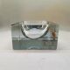 1960s rectangular ashtray or catch-all in Murano glass by Pagnin & Bon with handcrafted 24k gold finishing. Made in Italy.