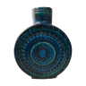 Cer Paoli Italy 1950's Blue Gourde Ceramic Vase