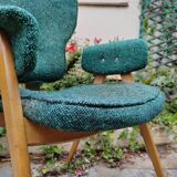 Set of 4 Roger Landault armchairs