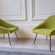 Set of 2 chairs 50 60 year cocktails