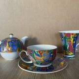 Teapot and cups "So French" decor of the galleon