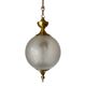 70s frosted engraved globe lantern chandelier