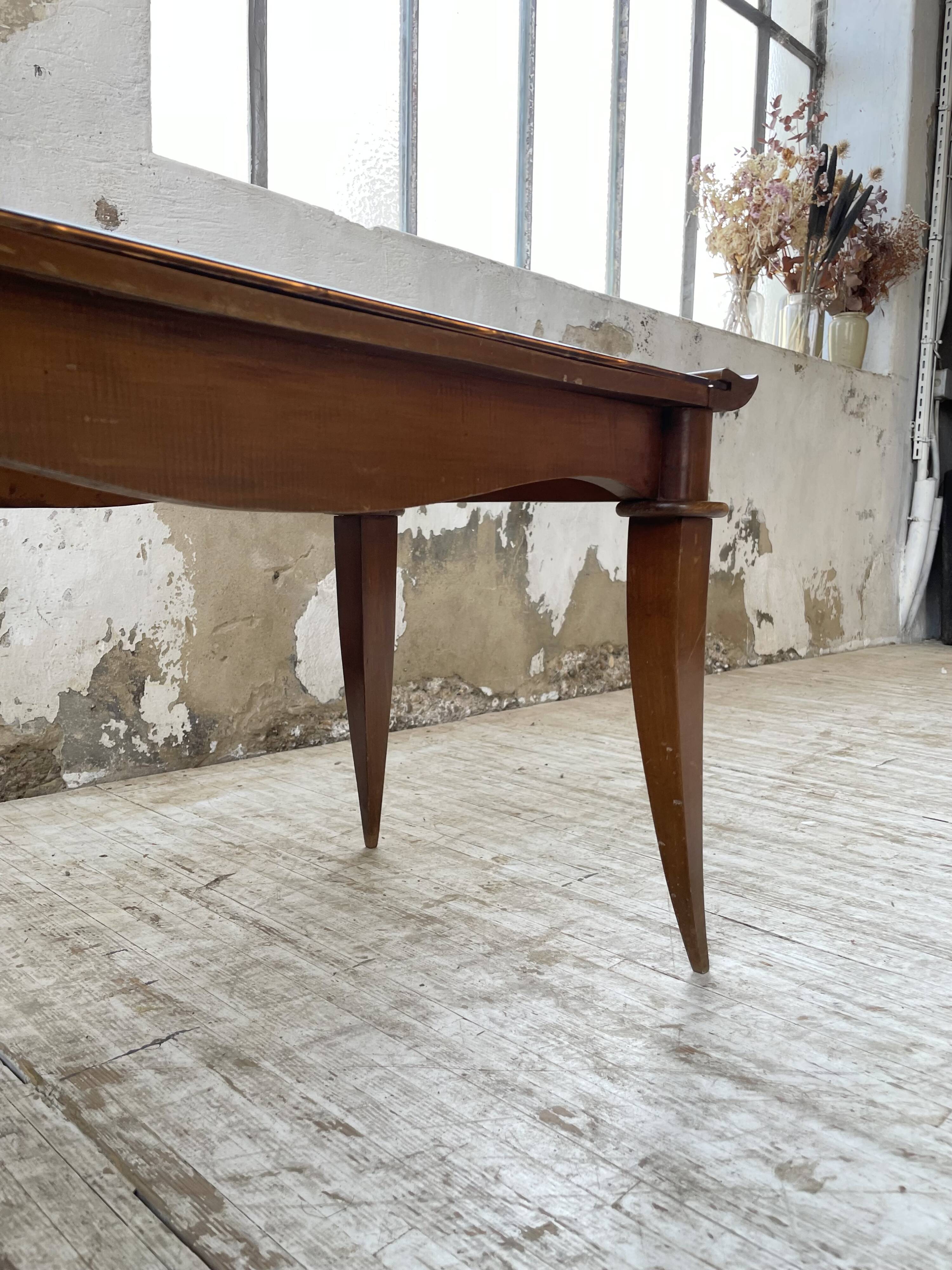 60s coffee table with pink mirror