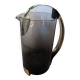 Vintage 70s smoked glass carafe