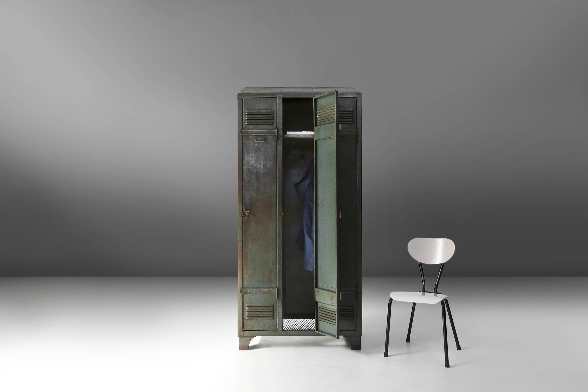 Antique industrial storage locker 1910