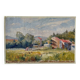 Oil painting on canvas "Forest, field and village" no. 42