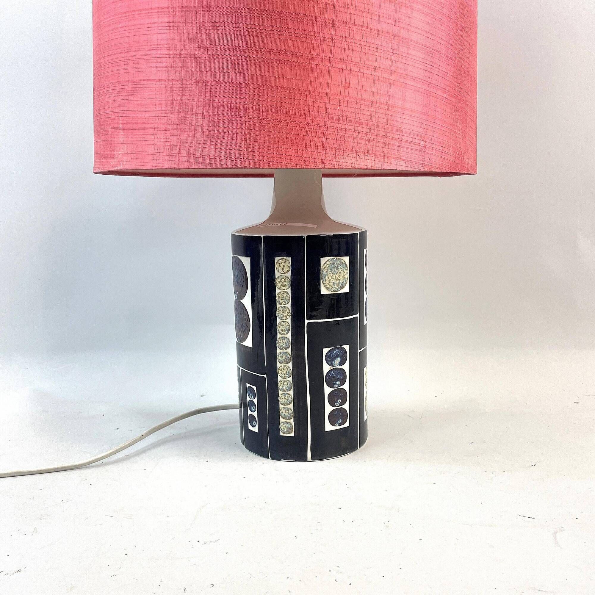 Table lamp Inge Lise Koefoed for Fog and Morup Ceramic Denmark 1960 Signed