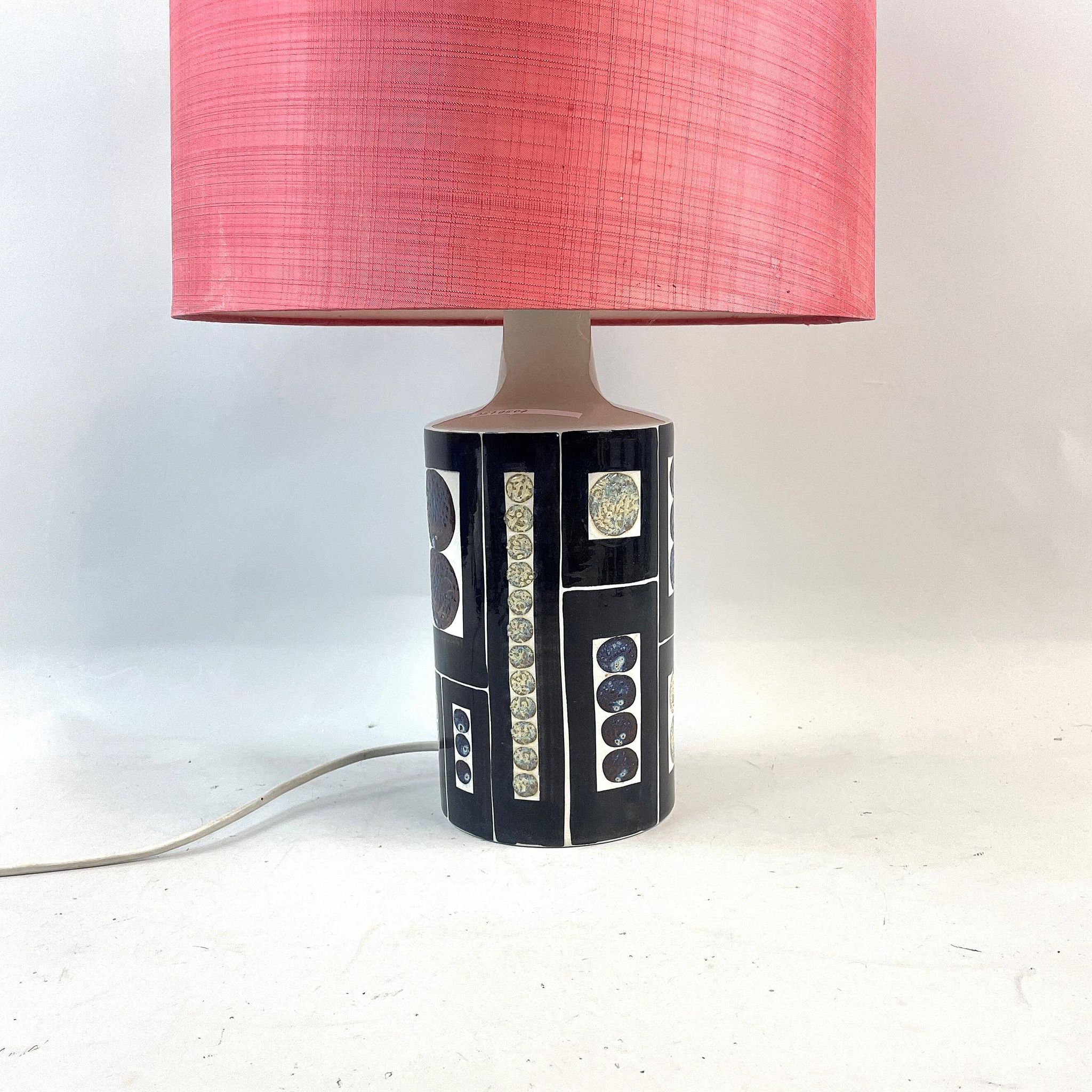 Table lamp Inge Lise Koefoed for Fog and Morup Ceramic Denmark 1960 Signed