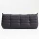 Canapé 3 places Togo Ligne Roset cuir marron par Michel Ducaroy pour Ligne Rose