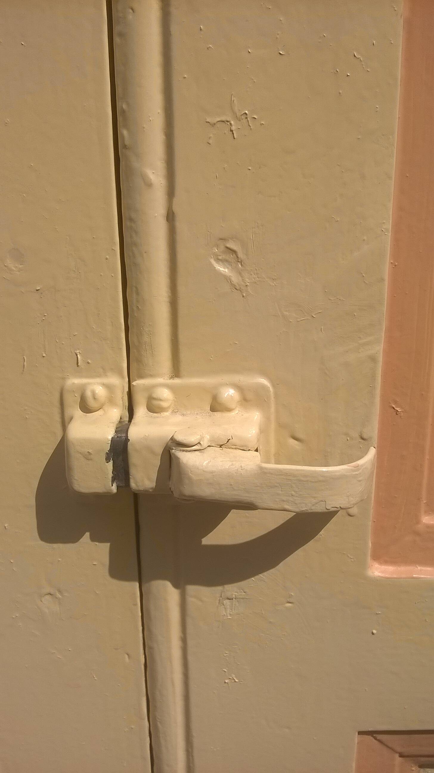 Set of large double antique wardrobe doors.