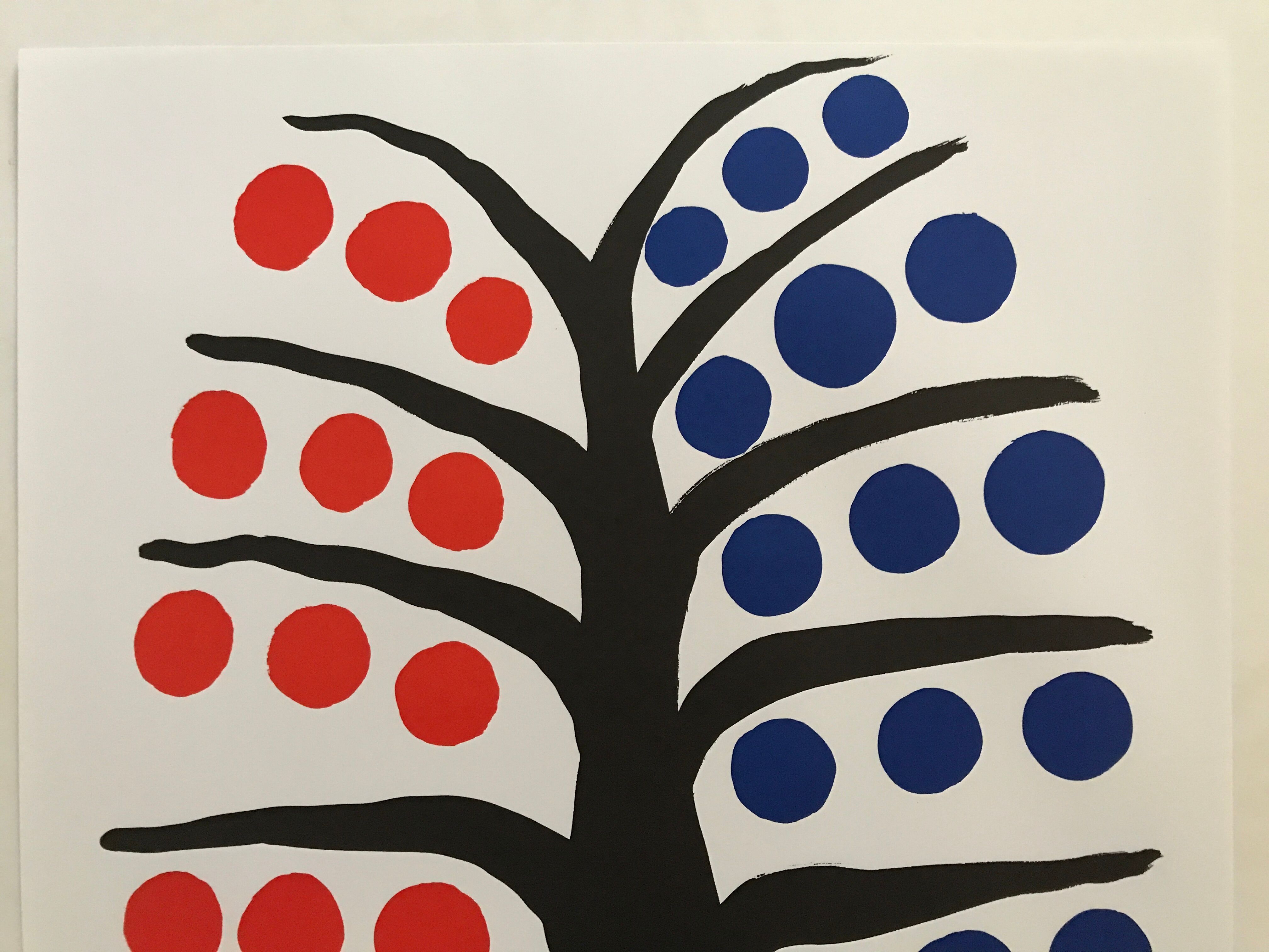 Original lithographic poster by Alexander Calder, The Tree, 1971