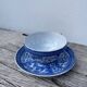 4 tasses porcelaine bleu Japon
