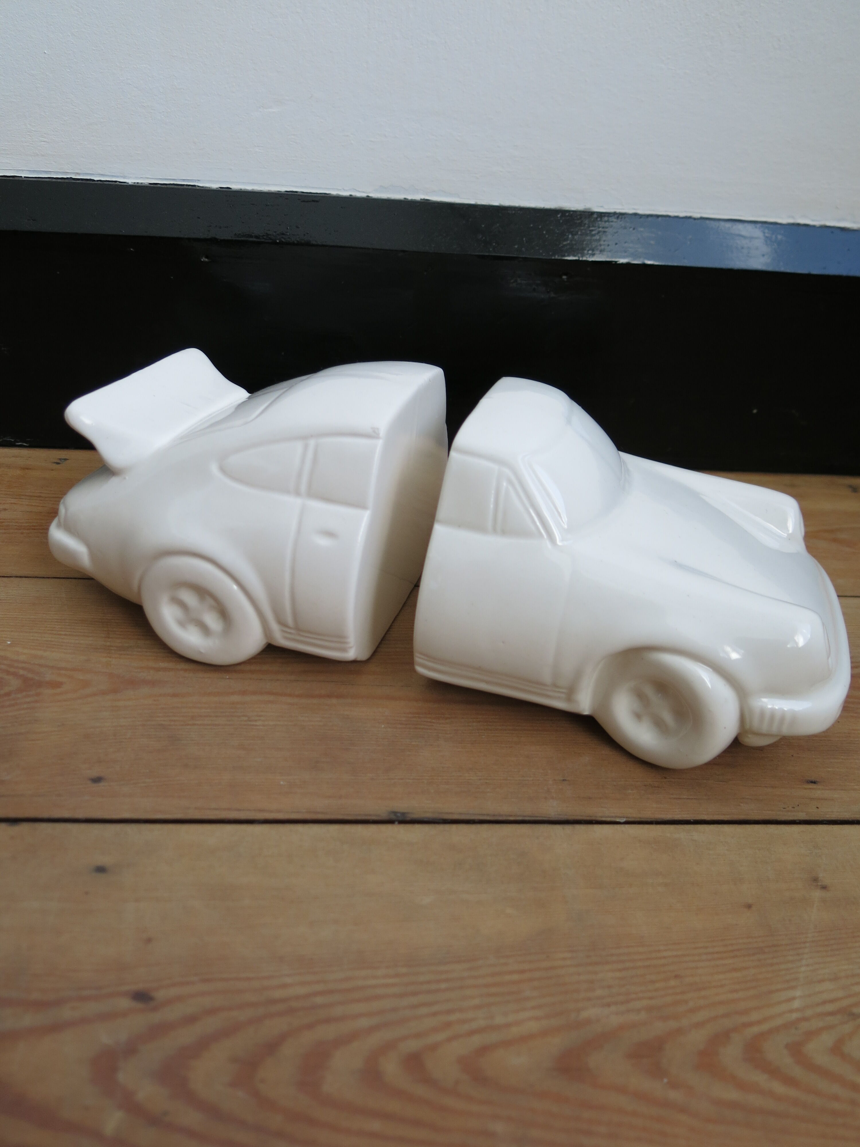 Paire de serre-livres vintage Porsche 911