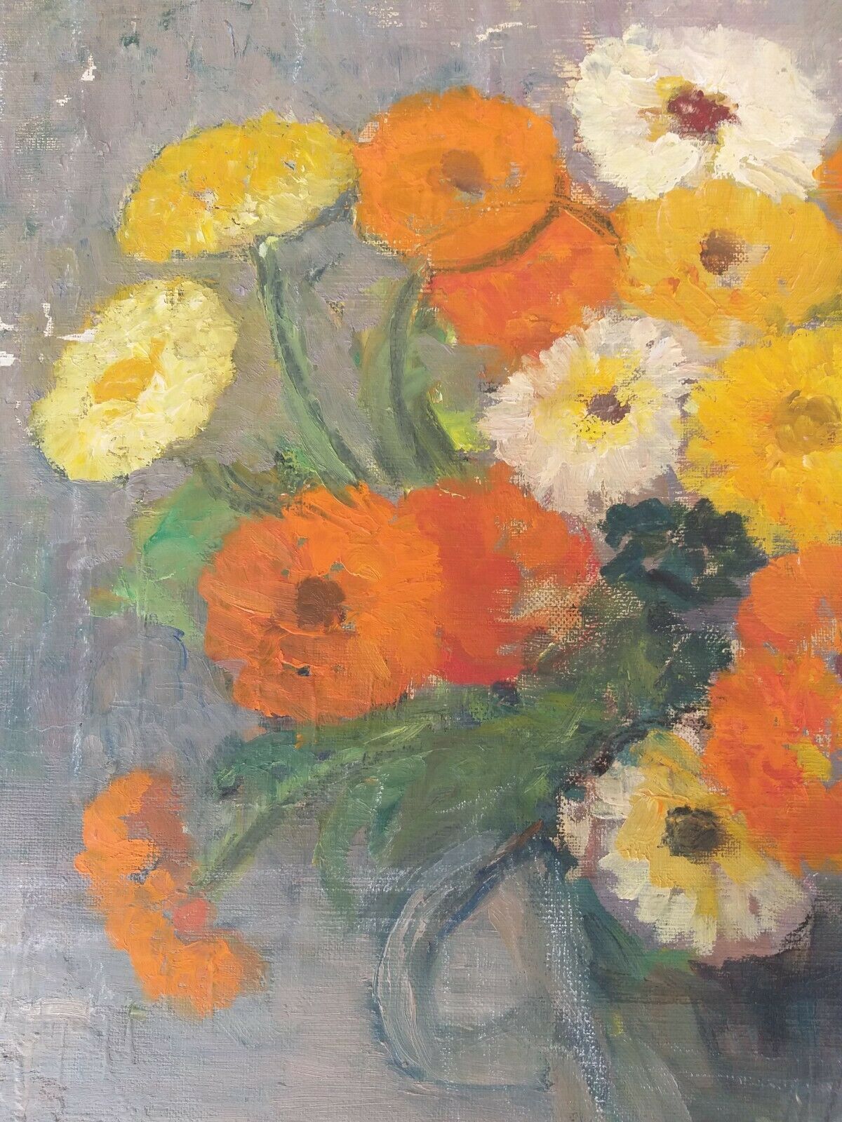 Oil on canvas guillot rafaillac still life bouquet of flowers 1930