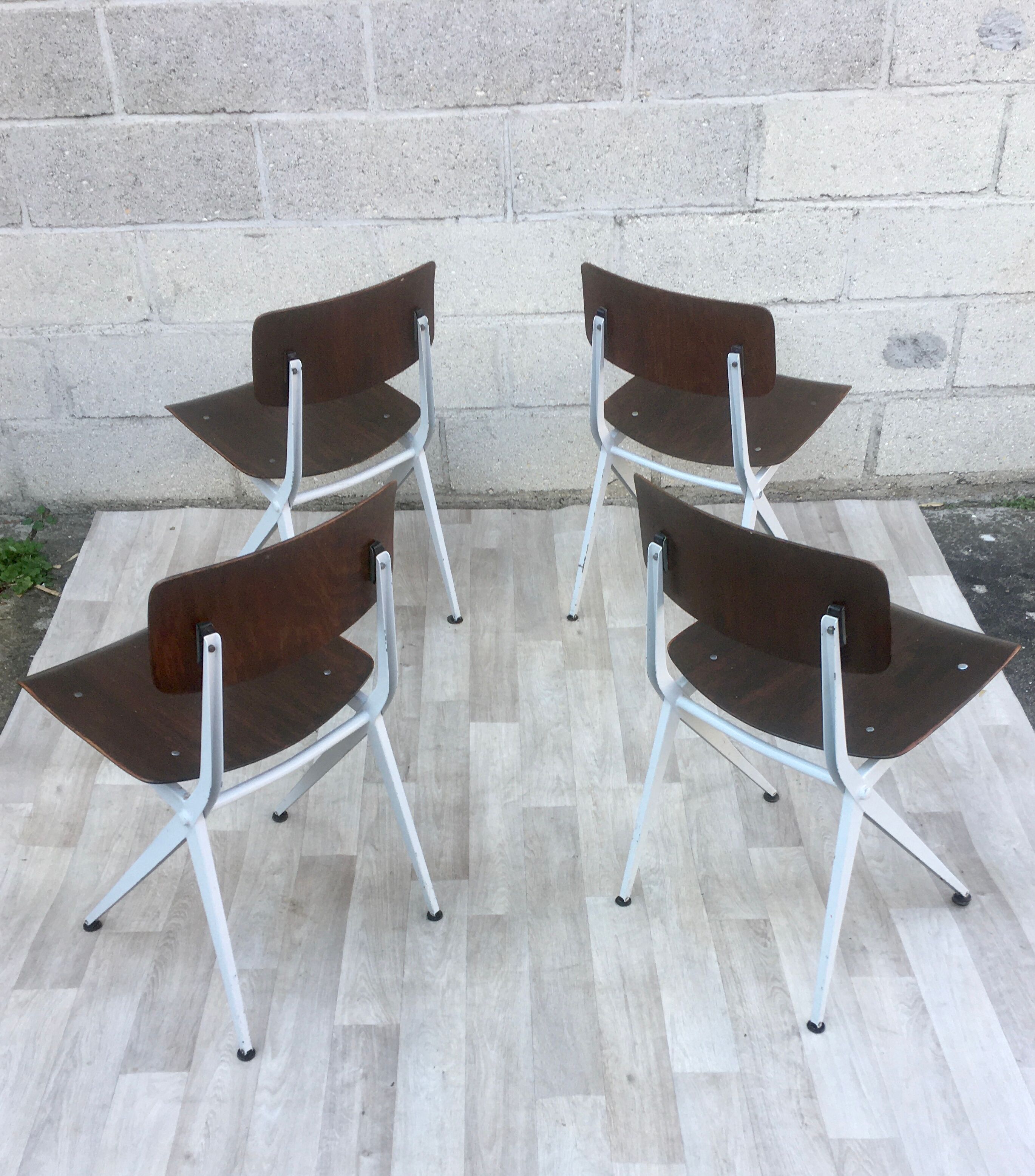 ♻️Set of 4 chairs Vintage and design Marko Kooistra