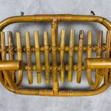 60s Rattan Coat Rack Italy Olaf Von Bohr Style