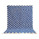 Handmade pure wool Moroccan rug in blue and white, size 1.5/2.5 m.