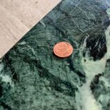 Coffee table in green marble and brass circa 50/60
