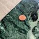 Coffee table in green marble and brass circa 50/60