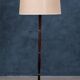 Mid-Century Floor Lamp in Rosewood and Brass, Denmark, 1960s
