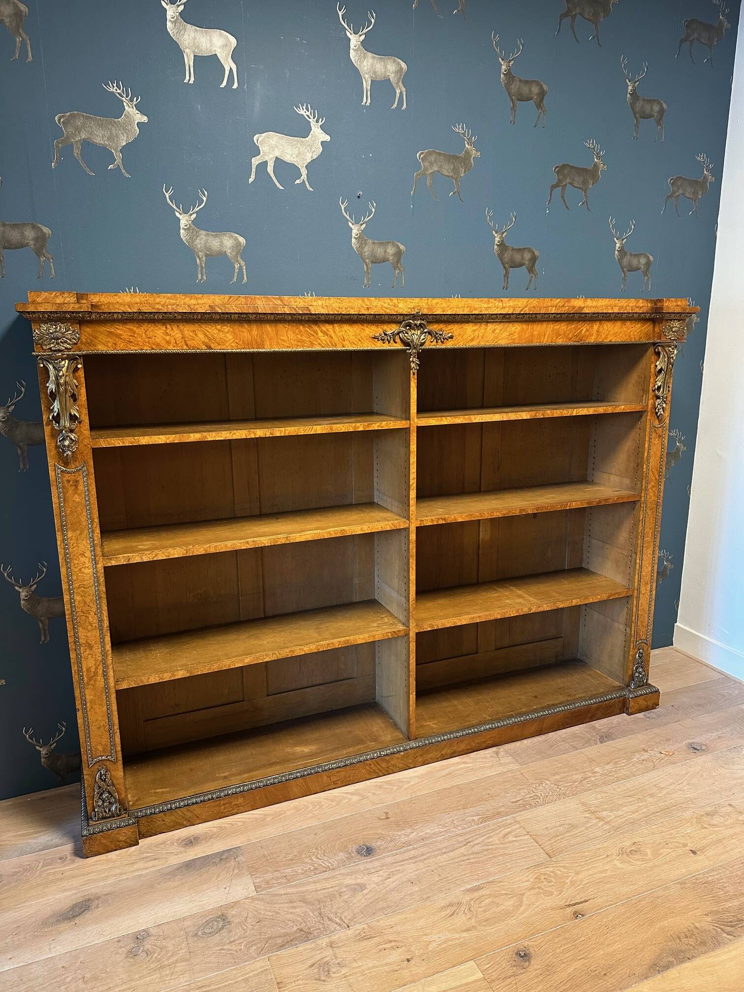 Antique open bookcase