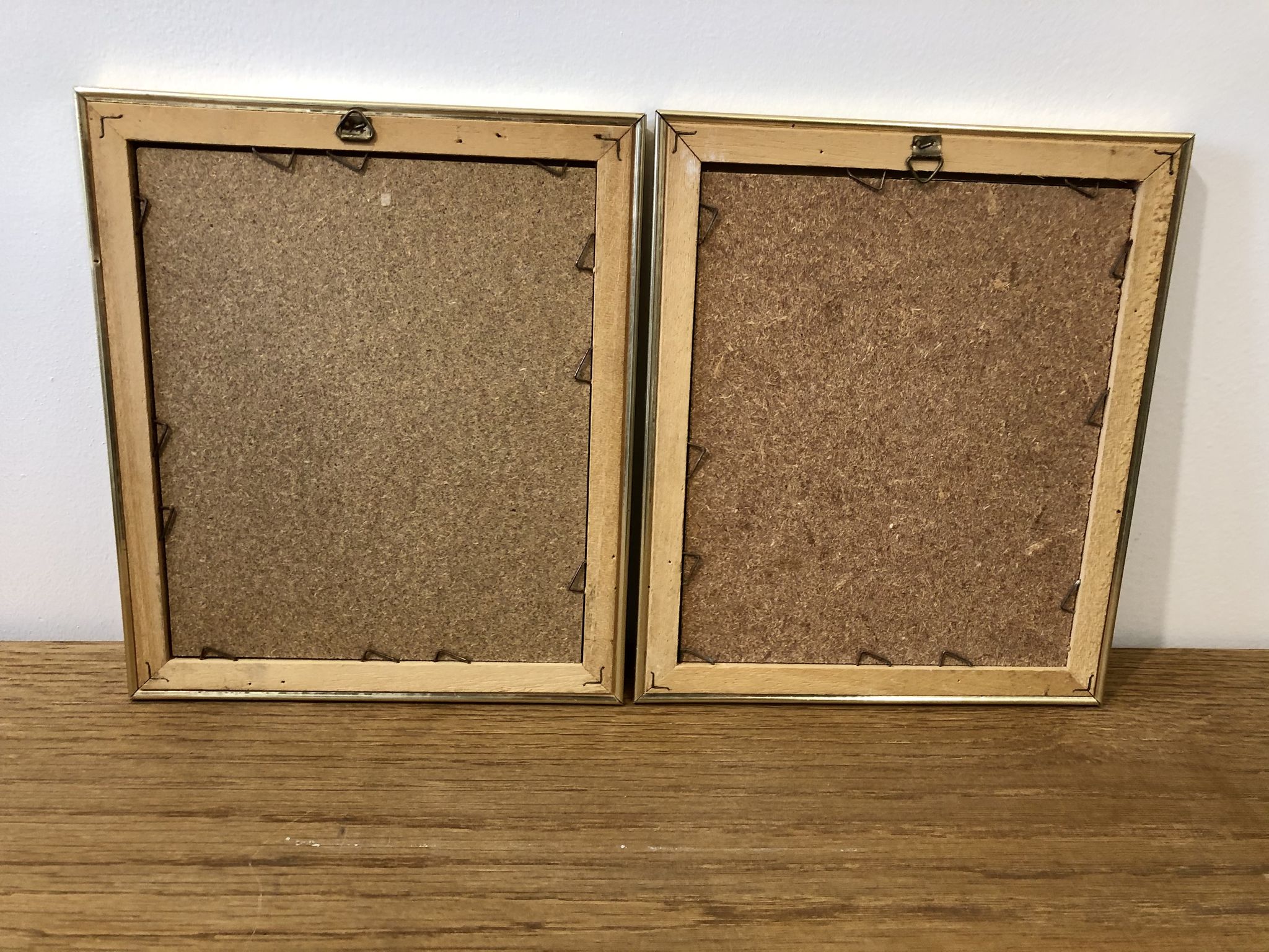Set of 2 golden herbariums