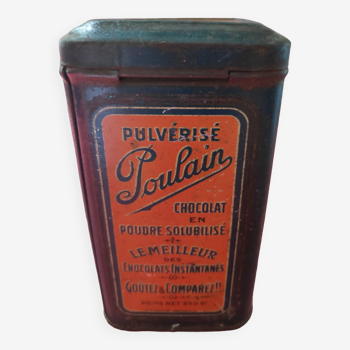 Boîte vintage chocolat Poulain