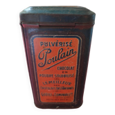 Boîte vintage chocolat Poulain