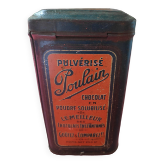 Boîte vintage chocolat Poulain