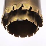 Set of 2 vintage Holm Sorensen brass pendant lamps 6400