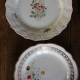 8 assiettes à dessert dépareillées