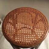 Canned wooden stool