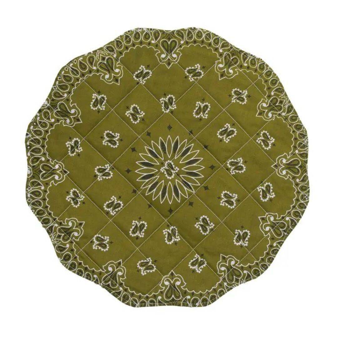 Bandana placemat - bronze