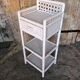 Lot 3 meubles commodes rotin blanc vintage
