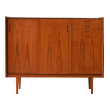 Vintage teak wood highboard