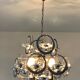 Italian design pendant lamp or chandelier, 16 planets Saturn, space age, 1970