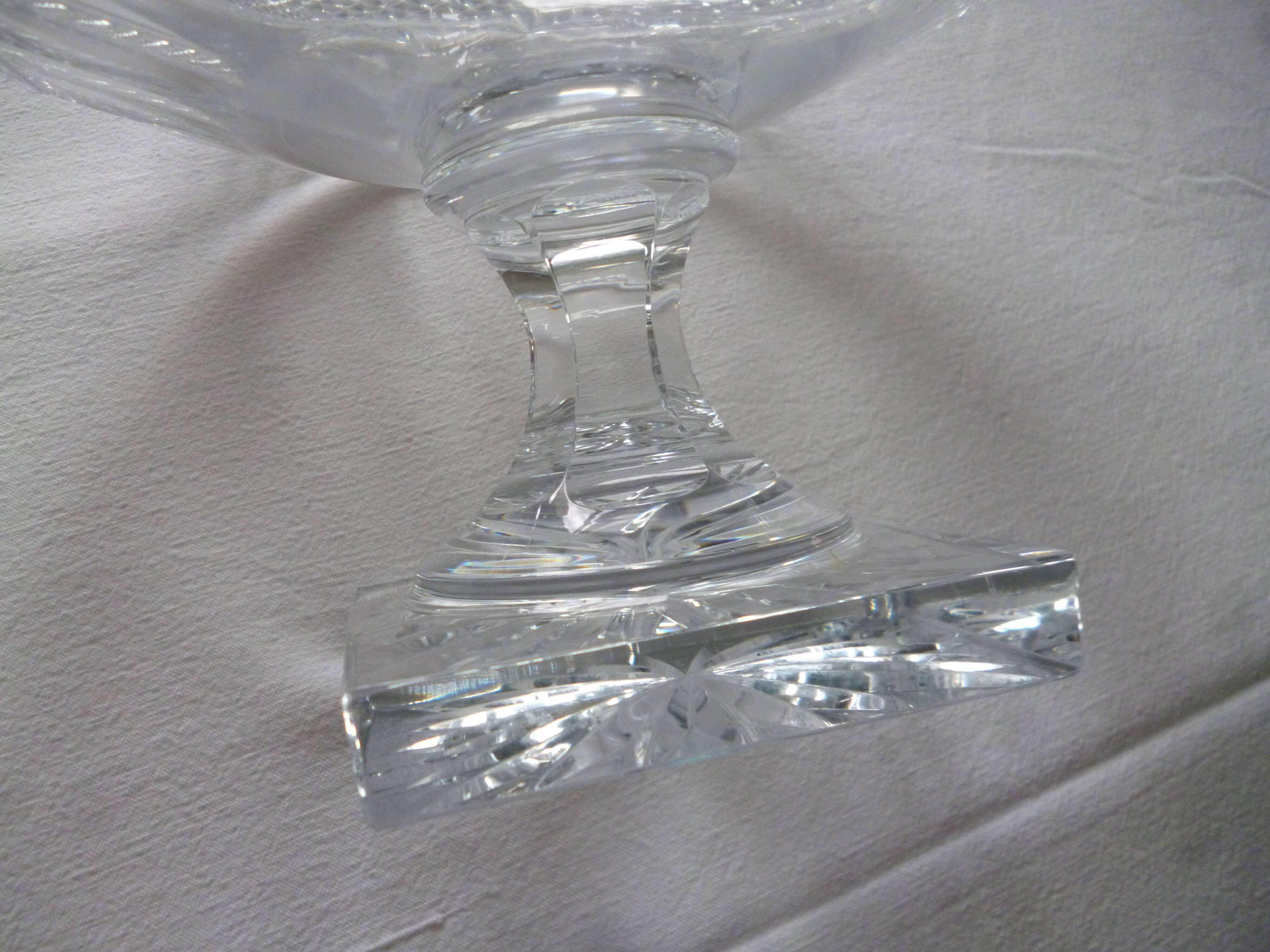 Cut crystal standing cup