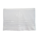 Old Linen Sheet monogram LA