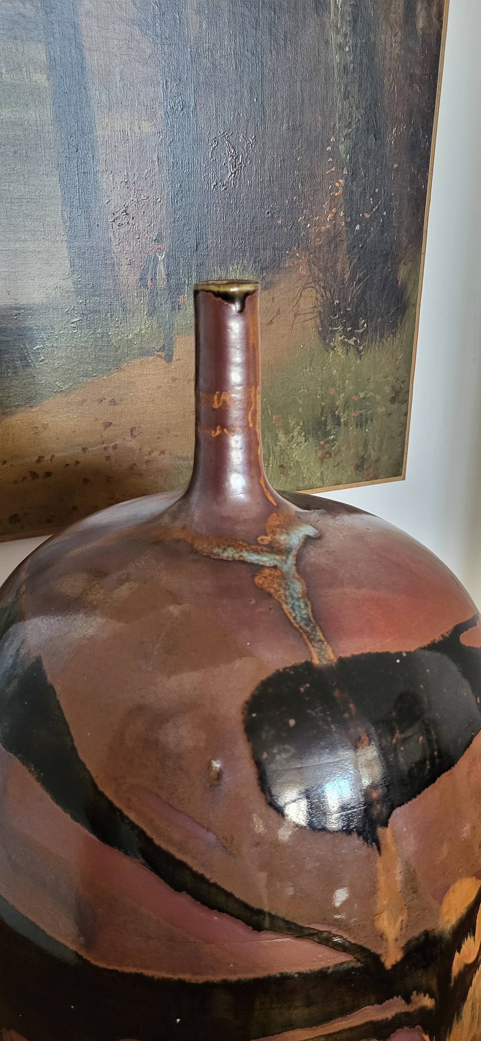 Francisco Pereira stoneware vase (1948-2023) / Puisaye