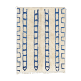 Tapis marocain moderne blanc