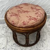 Bamboo footrest with cushion