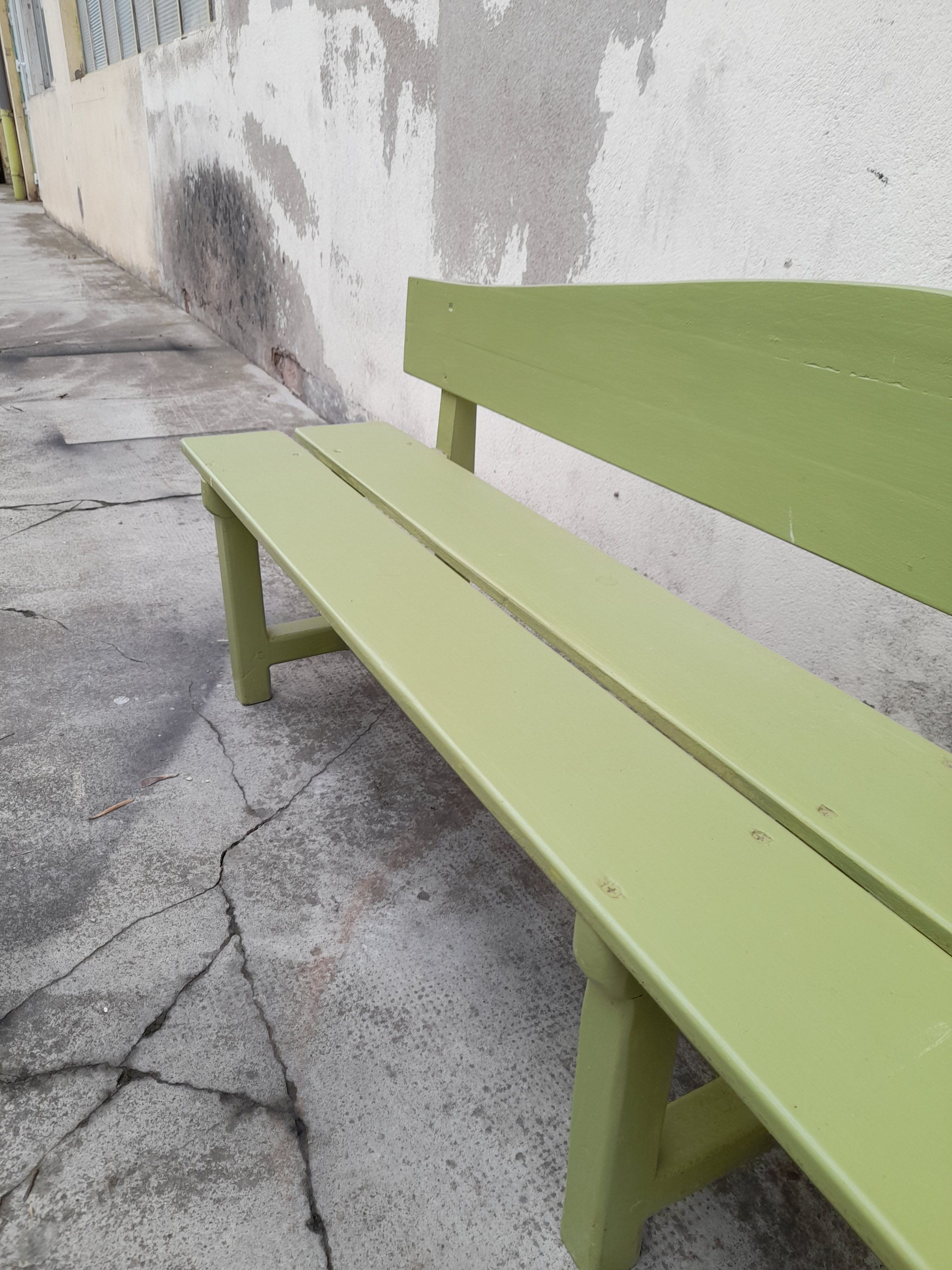 Old vintage school child bench