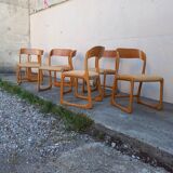 Baumann sleigh chairs, set of 8