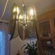 Vintage Chandelier Veca, Chrome and Smoked Glass