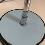 Lampe vintage 1960 bureau Veneta Lumi bleu ciel - 30 cm