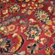Tapis en laine florale rouge fait à la main antique persan khorassan tapis - 295x376cm