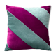 Coussin velours patchwork