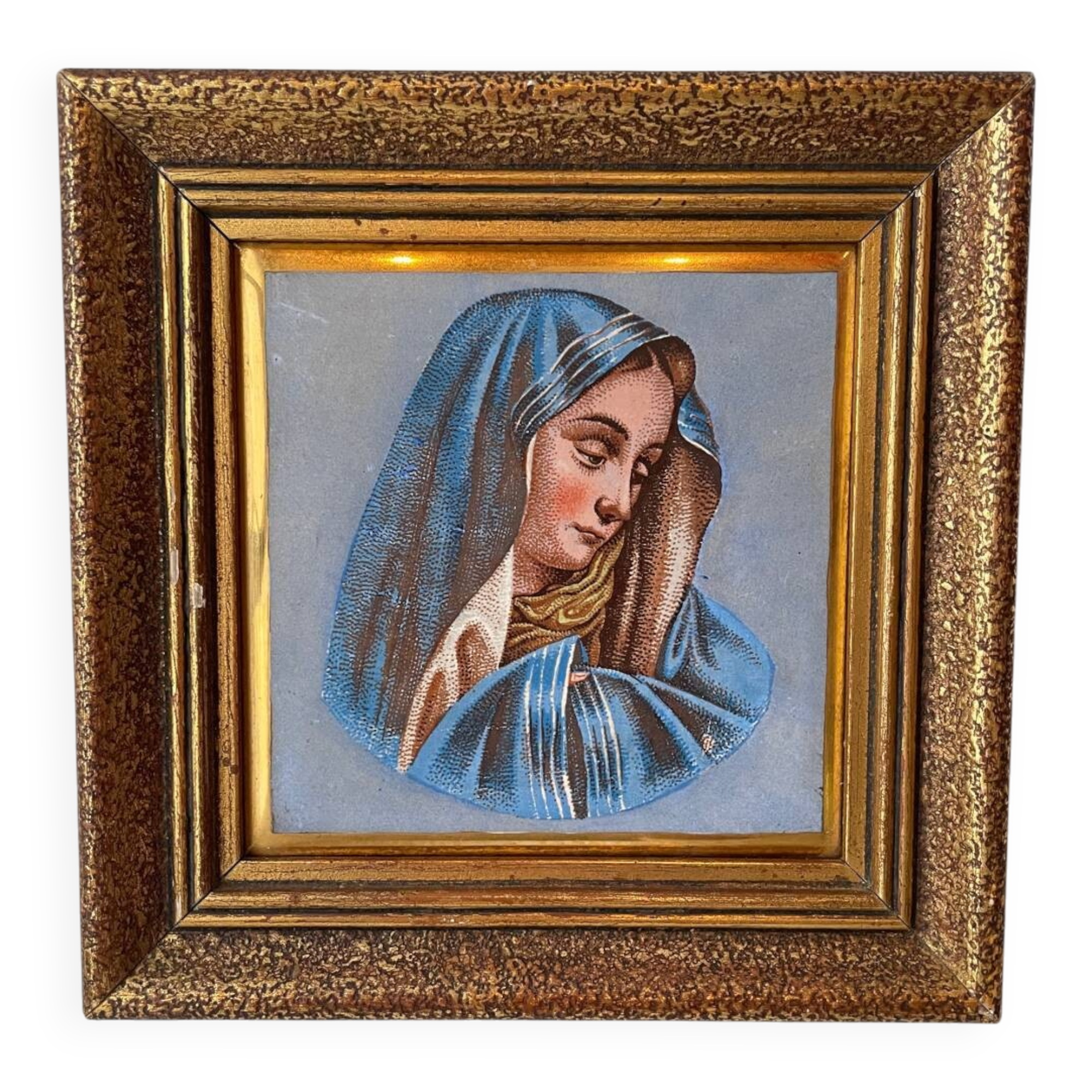 Tableau vierge sur faïence