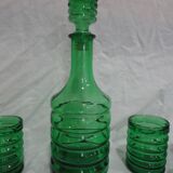 Set of 6 glasses and decanter vintage