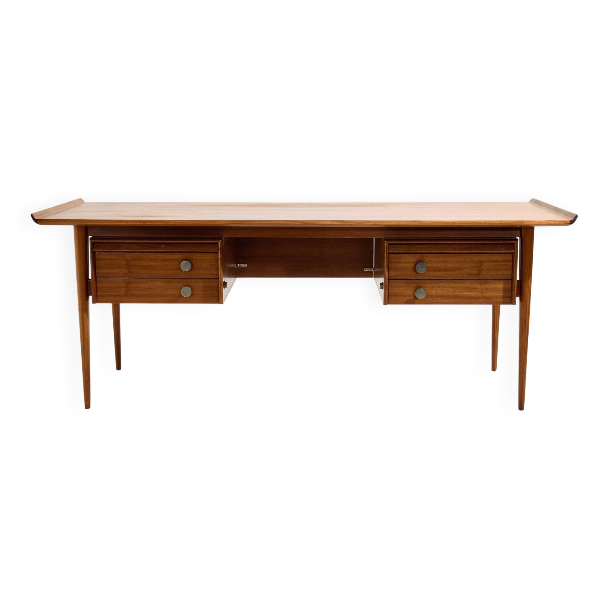 Bureau de Direction en teck, restauré